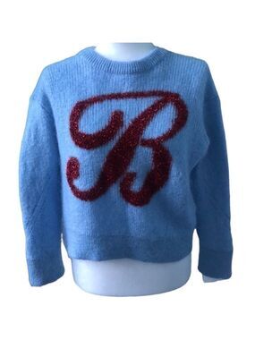 Dimple Hsu Sky Blue Mohair Sweater Size XL